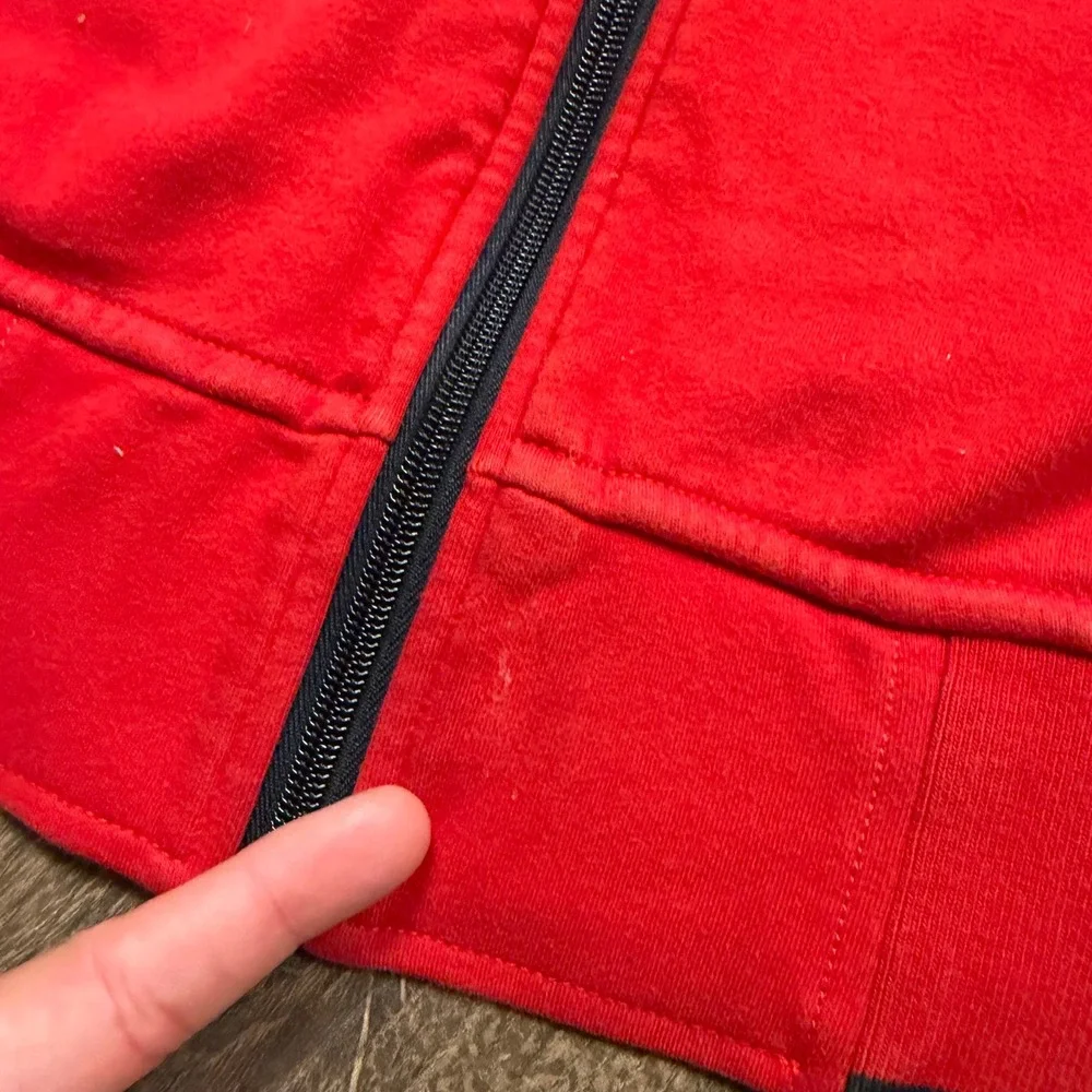 Polo Ralph Lauren Men's XL Red Black Big Pony Team Polo 8 Full Zip Jacket